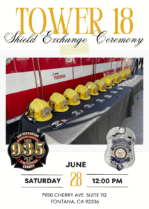 Tower 18 Shield Exchange Ceremony